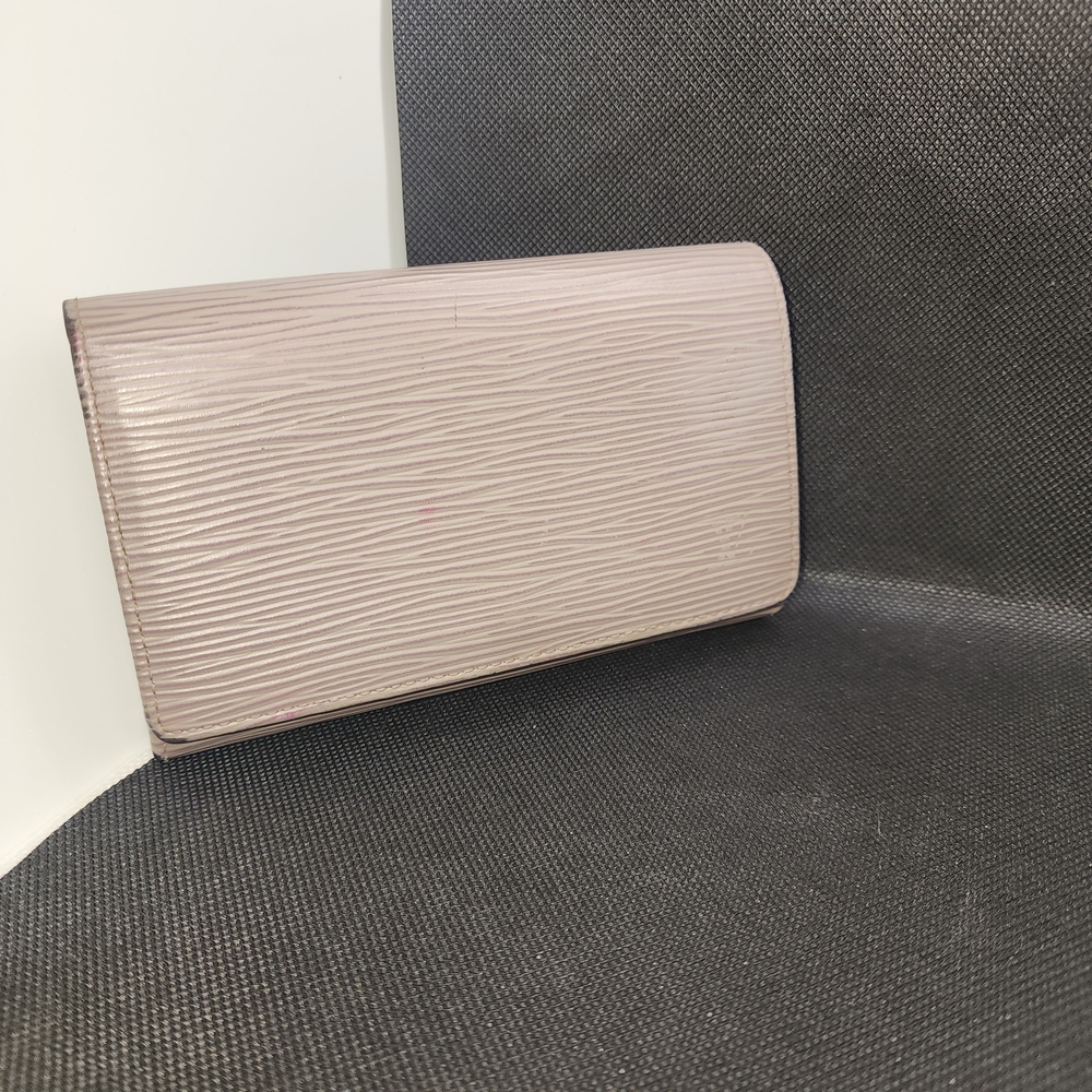Louis Vuitton Epi Tresor Wallet, Grey